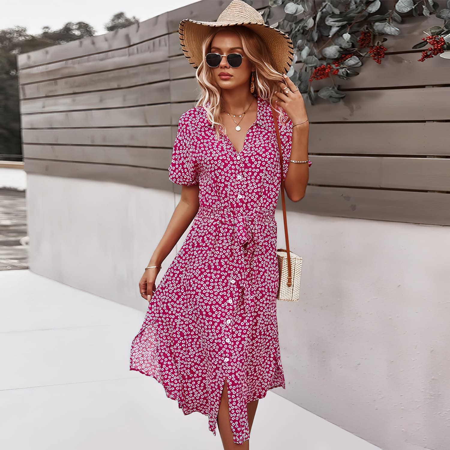 Lively® Vêtements été Rose / S Robe d'été Berlin | Lively®